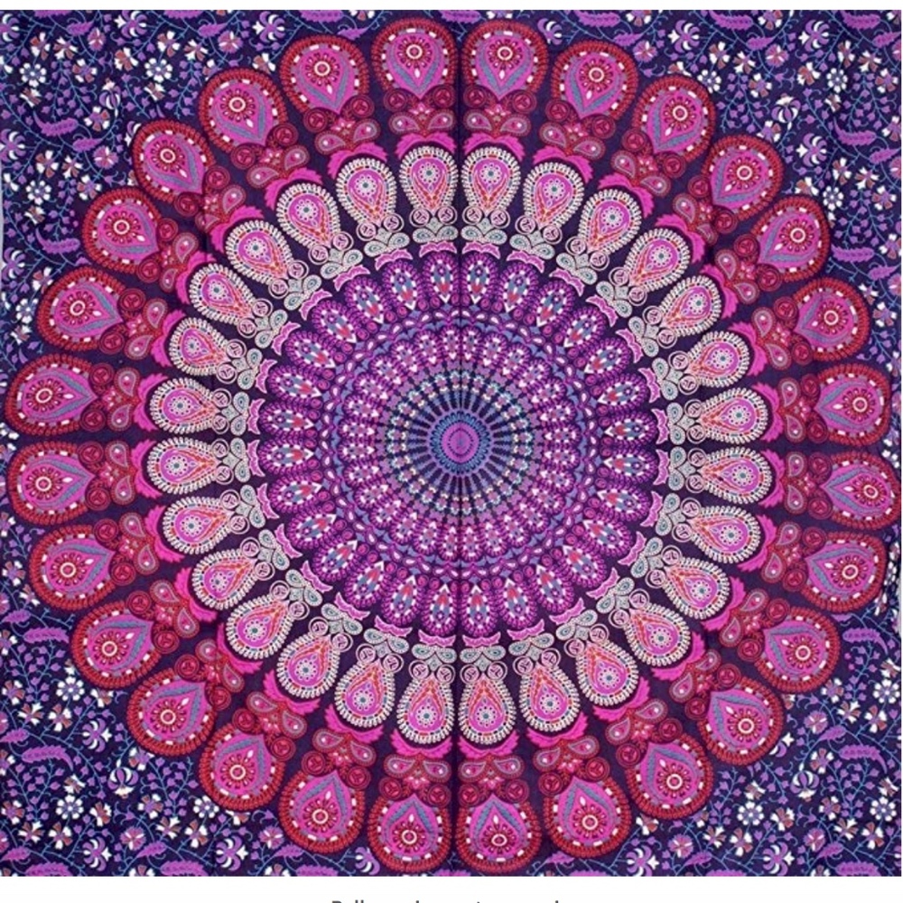 Purple and Pink Queen Size Tapestry